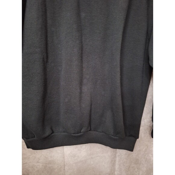 Vintage Crewneck Sweatshirt Adult Sz 2X Black Made In USA Fleece Lined 80's READ - Picture 5 of 11